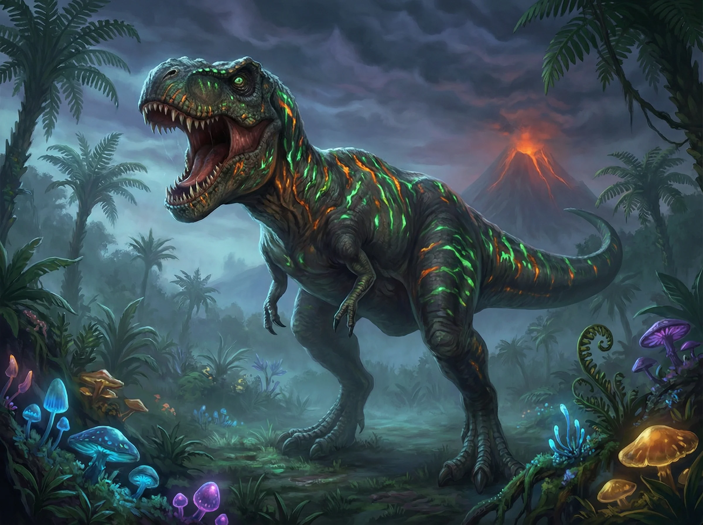 霸王龙图鉴，代表力量型 天下棋牌 棋牌策略的远古巨兽